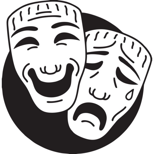 Masken Freude Trauer Miniaturansicht